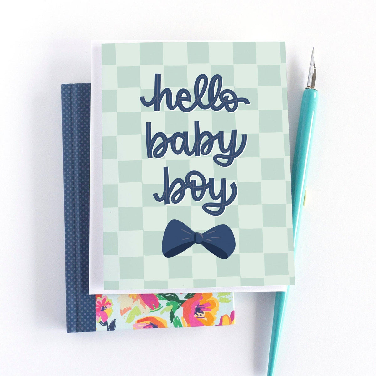 Bow Tie New Baby Boy Card