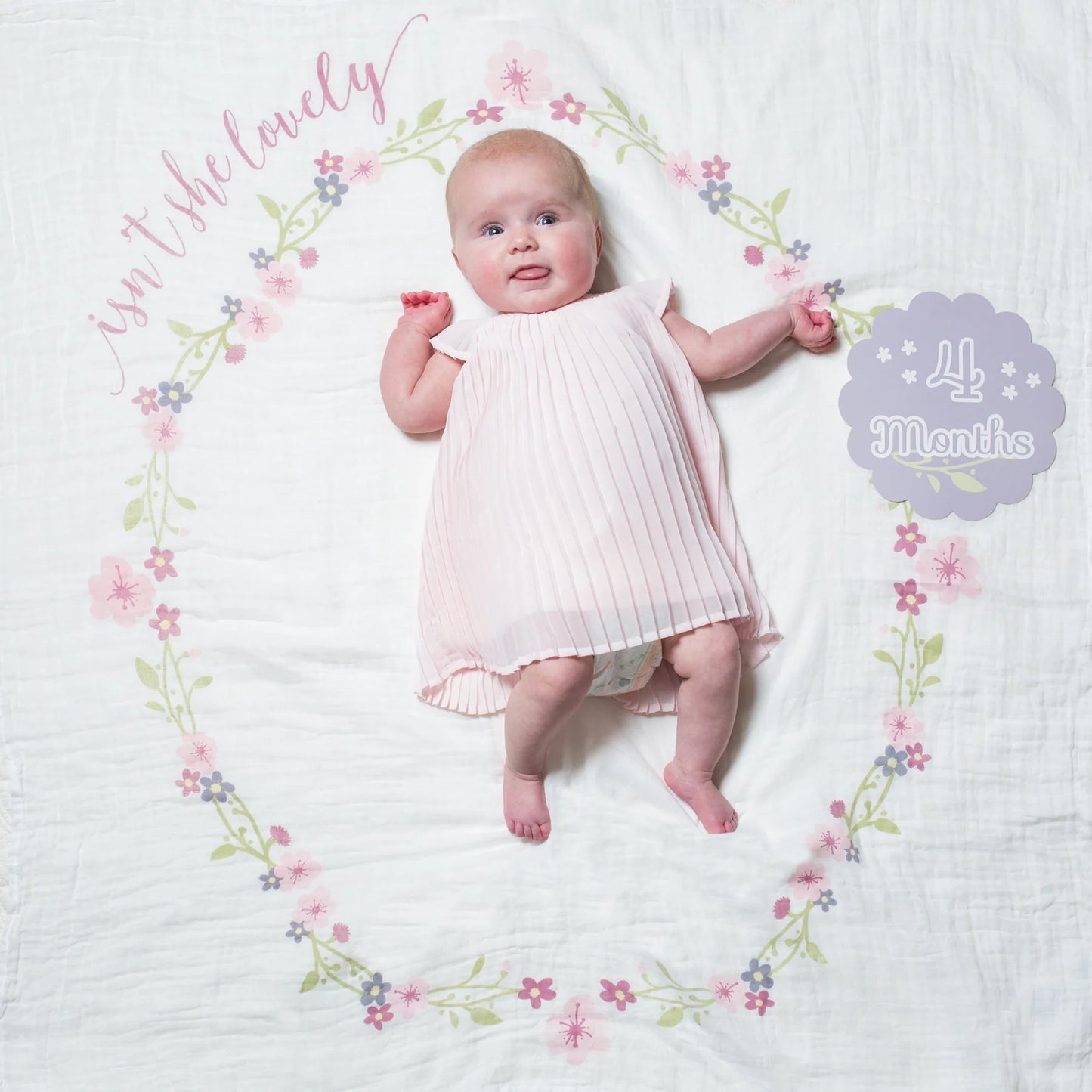 Baby's 1st Year Milestone Blanket Set (Isn't She Lovely)
