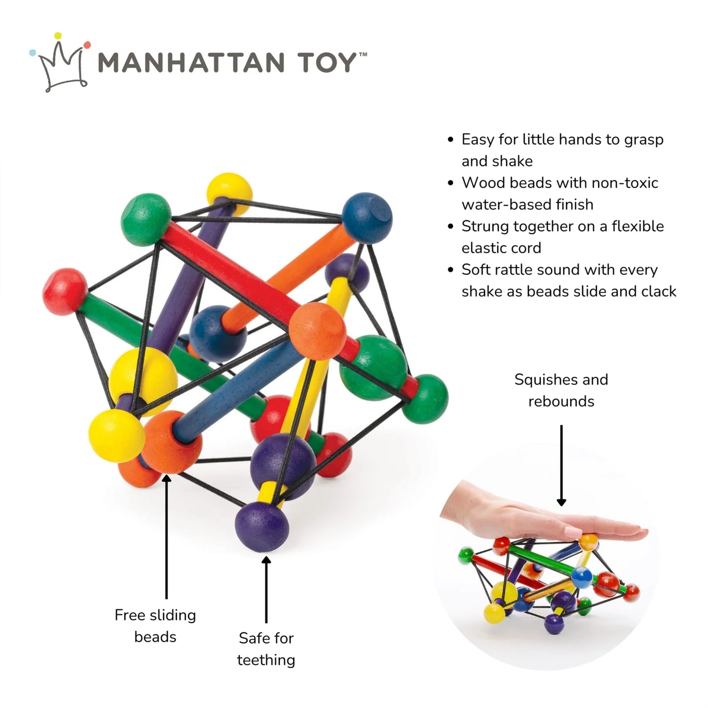 Skwish Wooden Rattle (Classic)