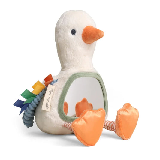 Itzy Bitzy Mirror - Goose Sensory Plush Toy