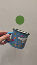 Load and play video in Gallery viewer, Enamel Cup - Blue
