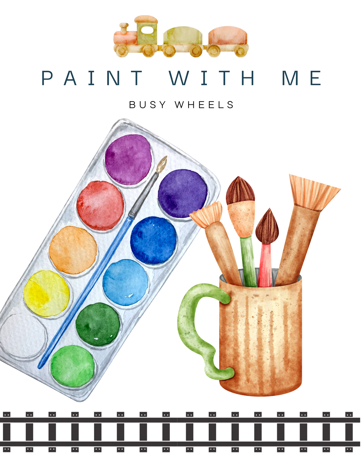 Paint With Me Kit - Busy Wheels Collection