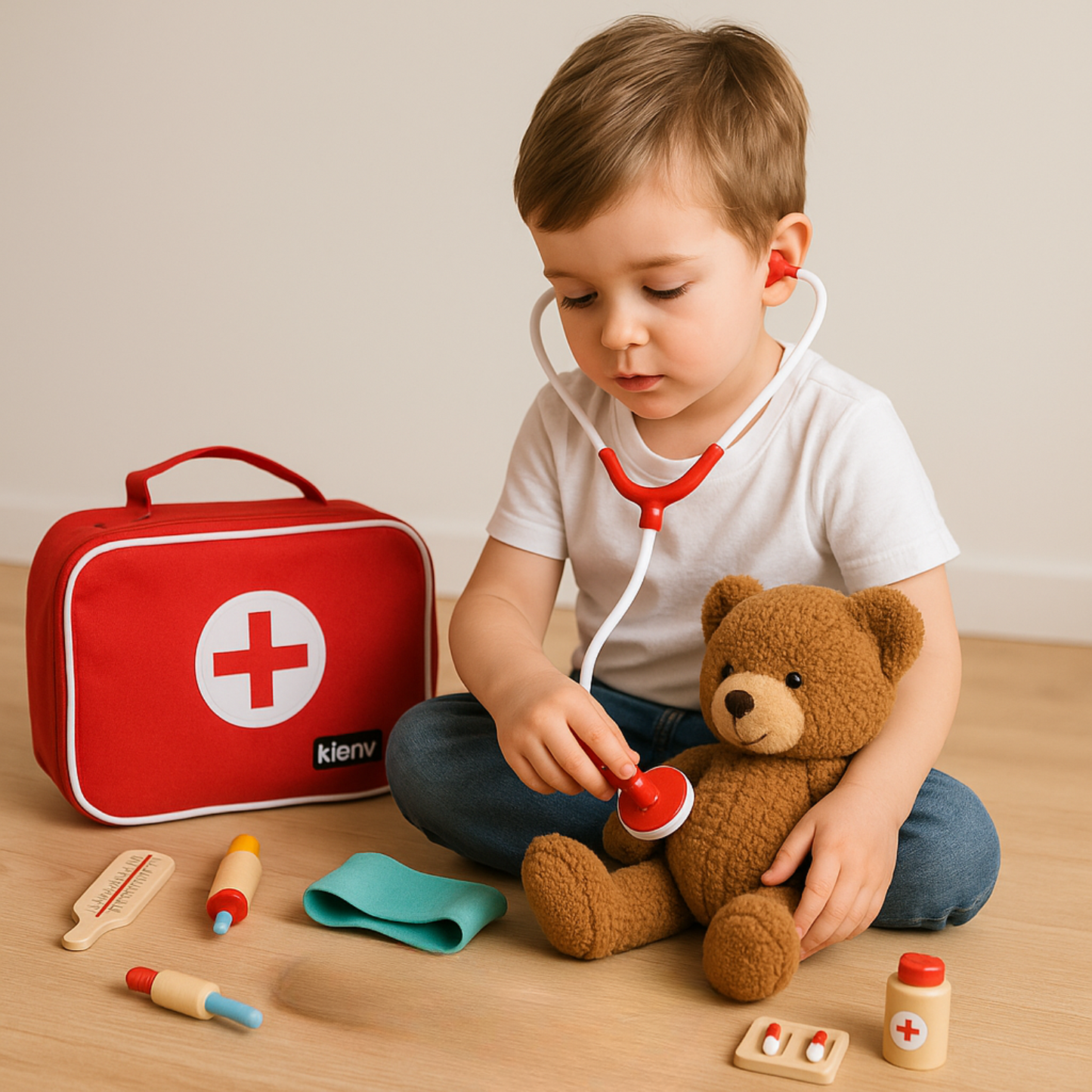 Wooden Doctor Playset