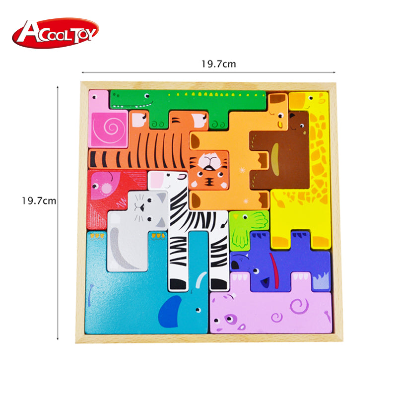 AC6616 Animal Building Blocks Puzzle