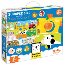 Load image into Gallery viewer, Suuuper Size Puzzle Farm Match Fun 2+
