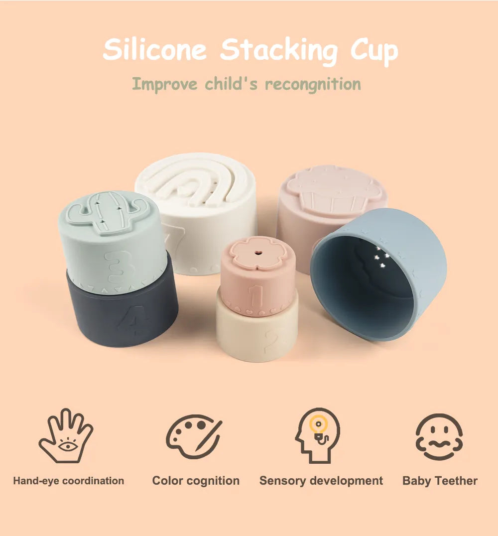 Silicone Stacking Cups