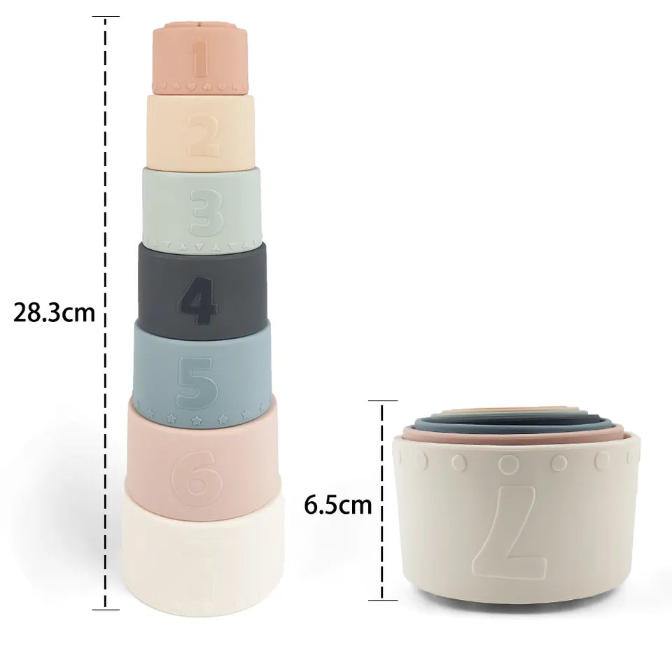 Silicone Stacking Cups