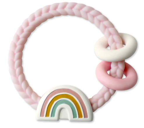Ritzy Rattle™ Silicone Teether Rattles - Rainbow