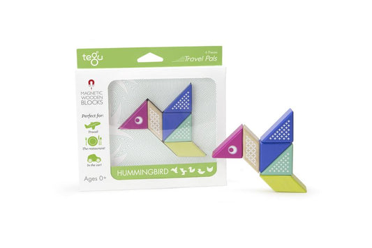 Travel Pals Hummingbird - Magnetic Wooden Block Set