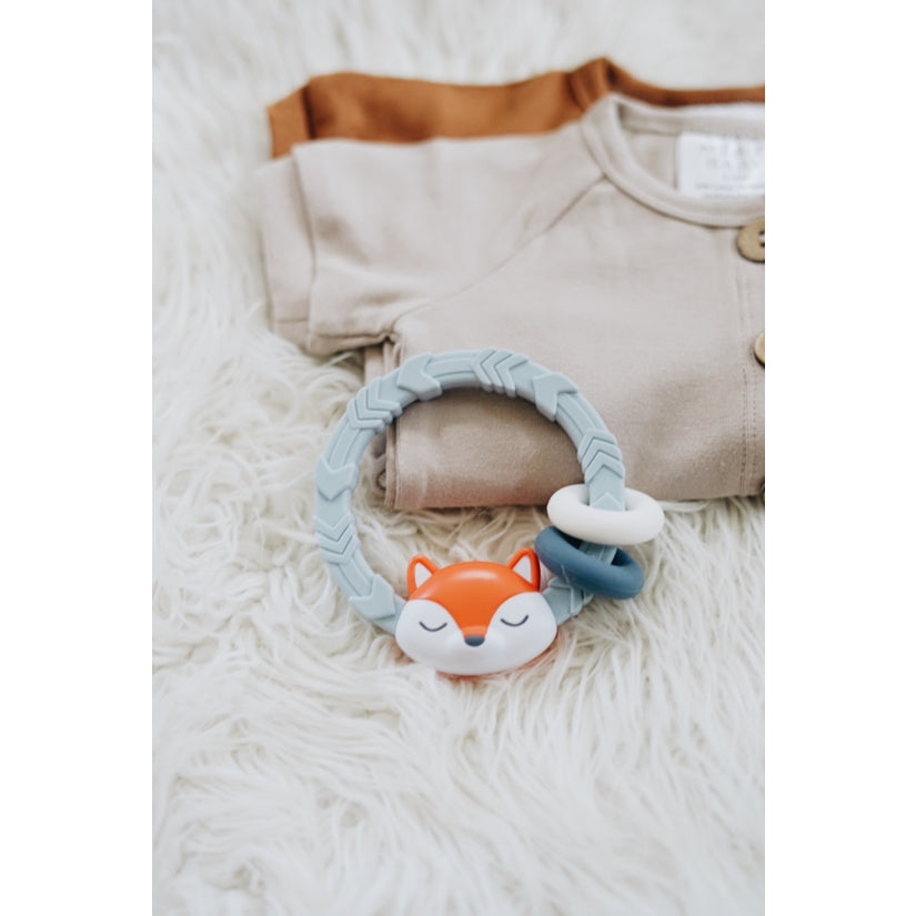 Ritzy Rattle™ Silicone Teether Rattles - Fox