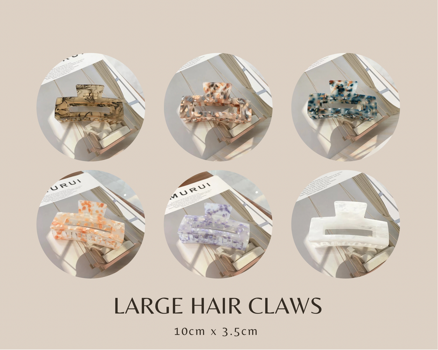 Large Plastic-free Hair Claw