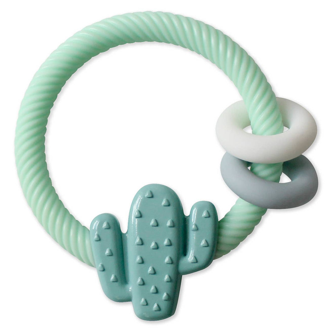 Ritzy Rattle™ Silicone Teether Rattles - Cactus