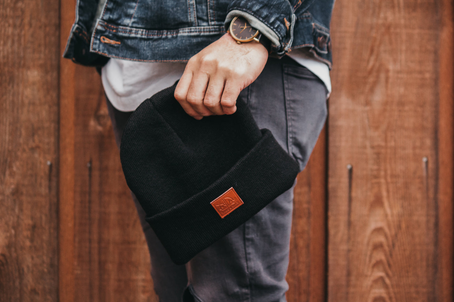 Patch Beanie - Black