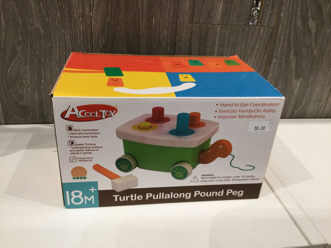AC7323 - Turtle Pullalong Pound Peg