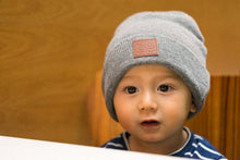 Load image into Gallery viewer, Patch Beanie - Light Grey

