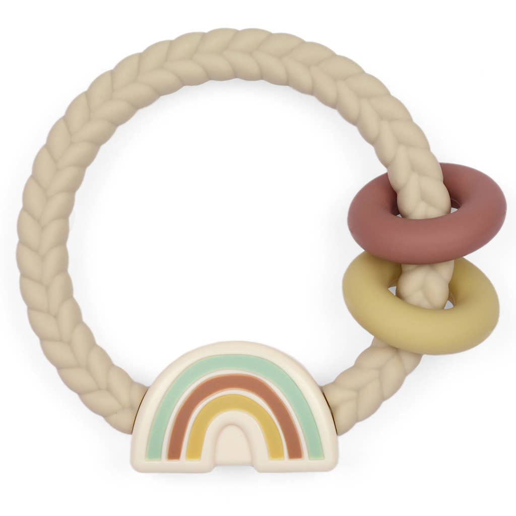 Ritzy Rattle™ Silicone Teether Rattles - Rainbow