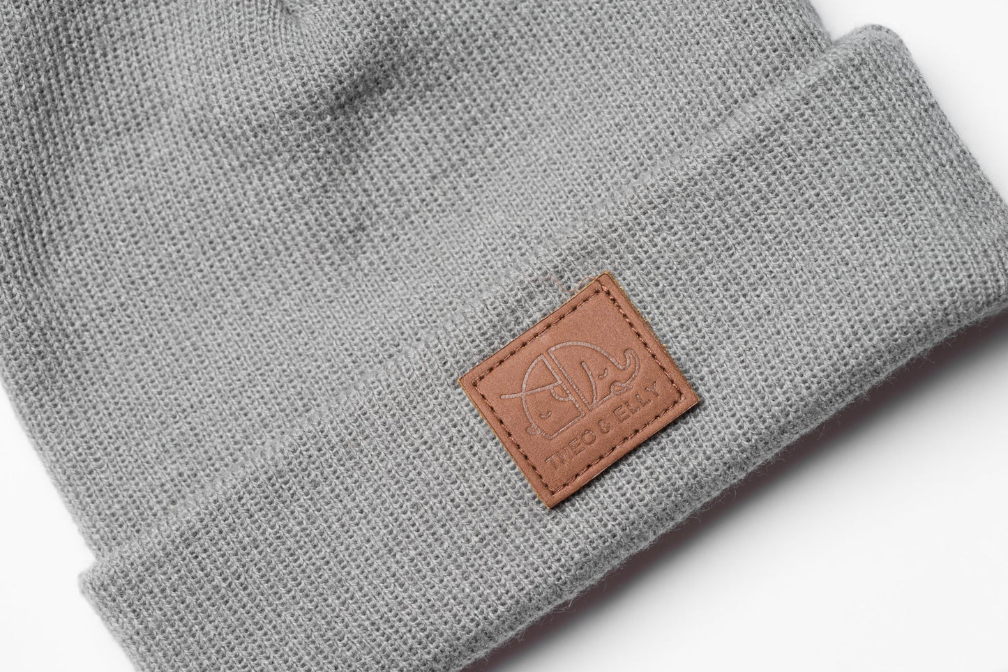 Patch Beanie - Light Grey