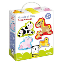 Load image into Gallery viewer, Hands at Play Puzzles: Farm Animals age 2+
