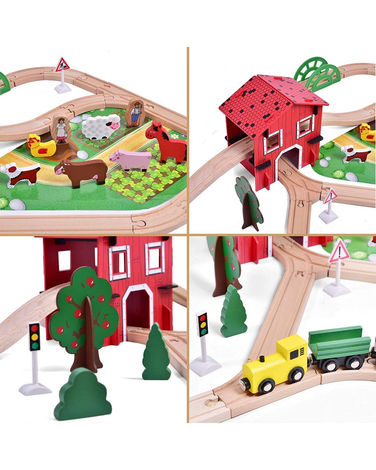 AC7529 77pcs Farm Train Set